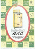 Sgc Electric Cooker 1950s Vintage Retro Advert Poster