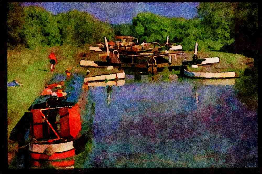 Shakespeare Country England 301042 Hatton Locks Near Warwick A4 Limited Edition Watercolour Print