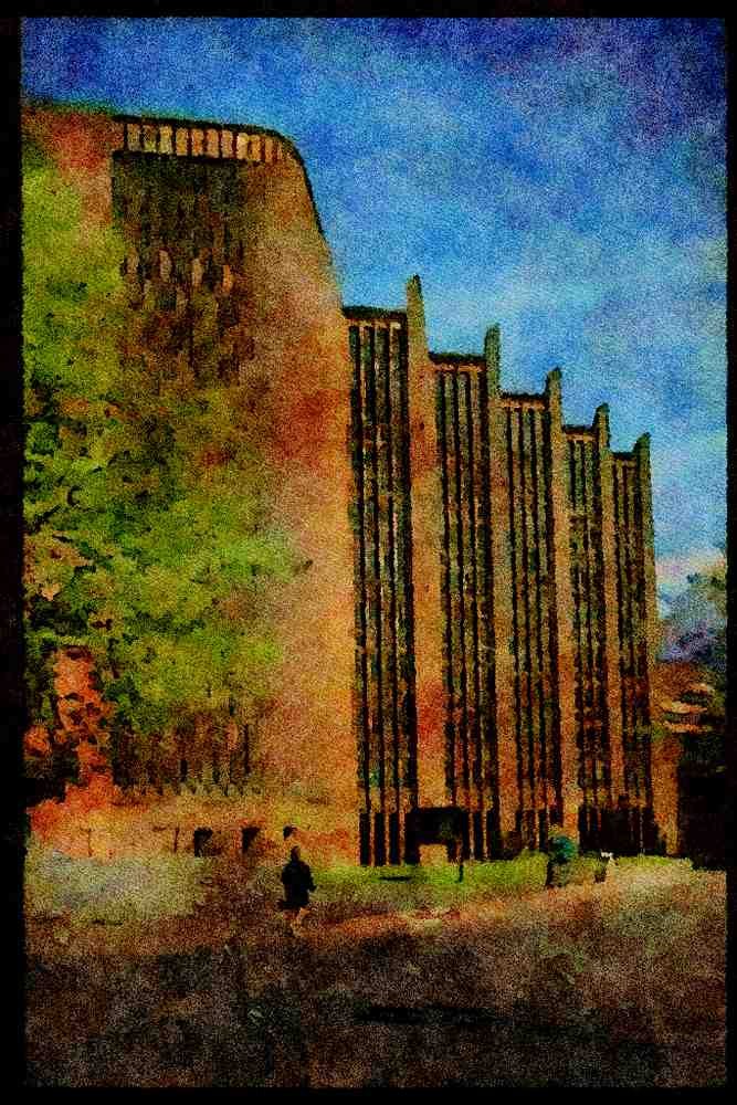 Shakespeare Country England 301052 New Cathedral, Coventry A4 Limited Edition Watercolour Print