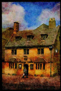 Shakespeare Country England 301081 Goblets Wine Bar, Broadway A4 Limited Edition Watercolour Print