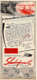 Shakespeare Packard Dream Vintage Retro Advert Ads A4 Photo Print