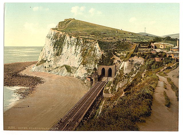 Shakespeares Cliff Dover Vintage A4 Photo Print