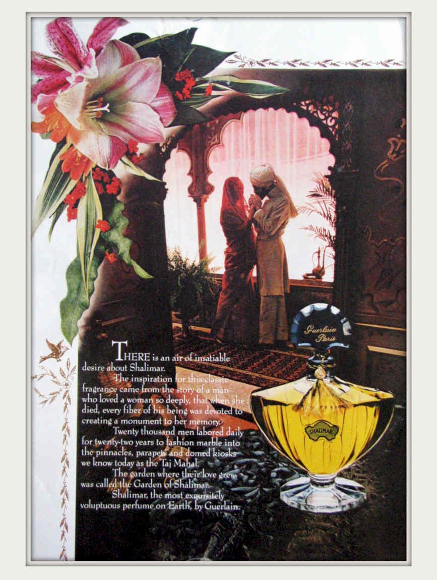 Shalimar Perfume Collage Vintage Retro Advert Poster A4 Photo Print