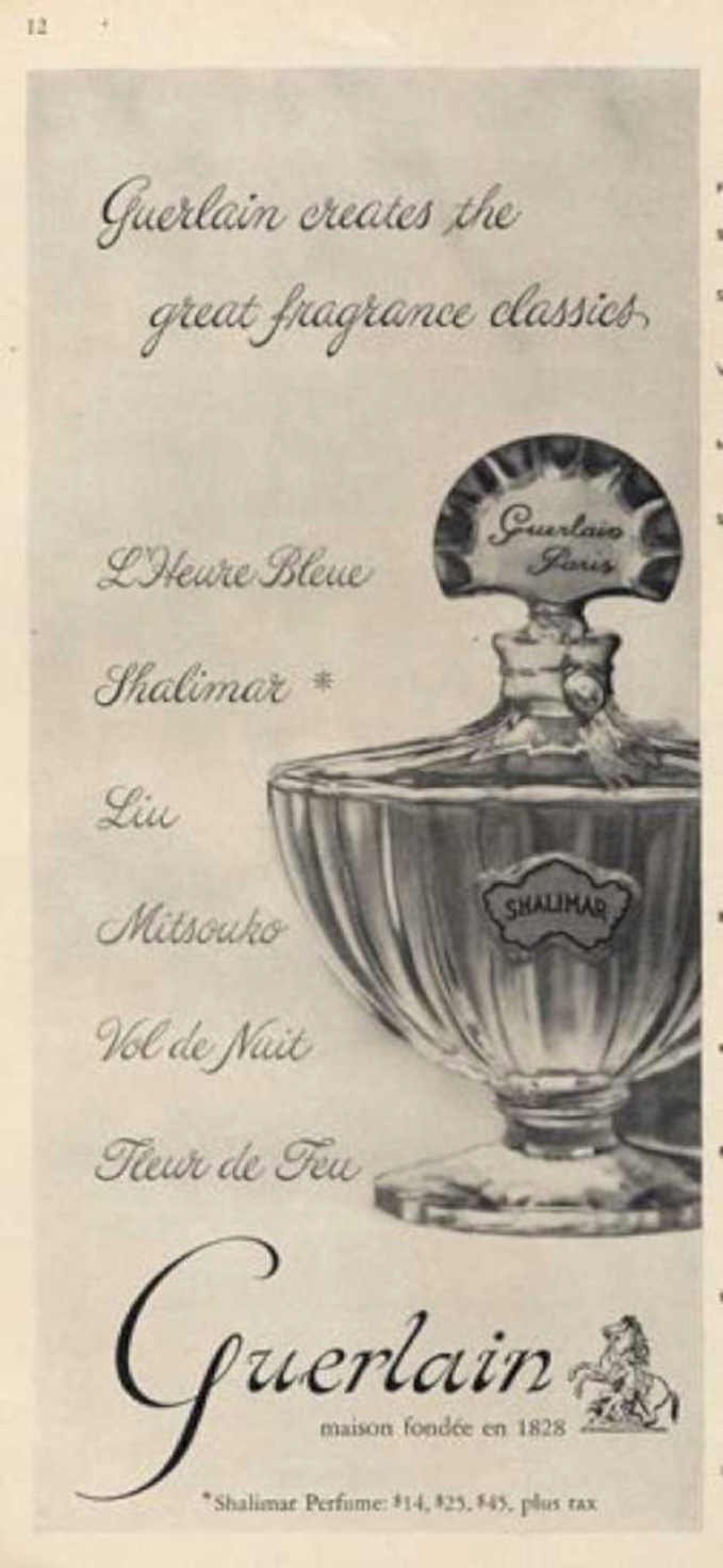 Shalimar Perfume Guerlain Vintage Retro Advert Ads A4 Photo Print