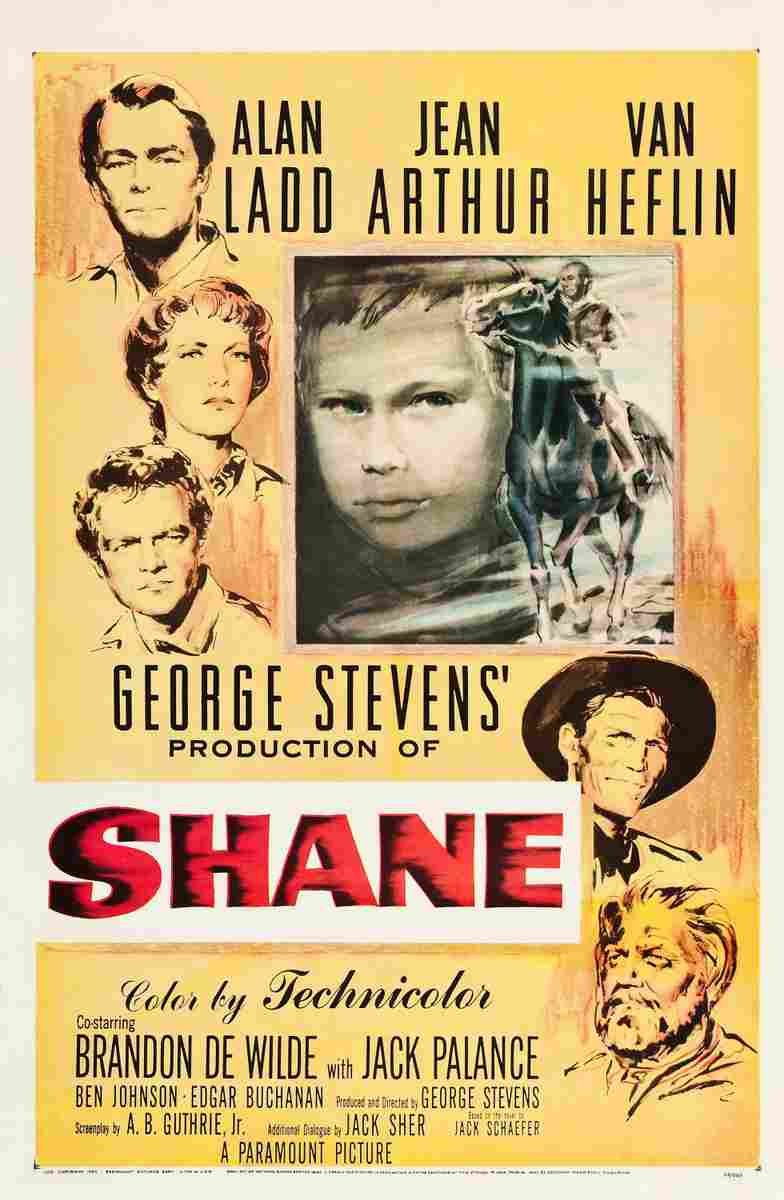 Shane 01  film star poster A4 Photo Print