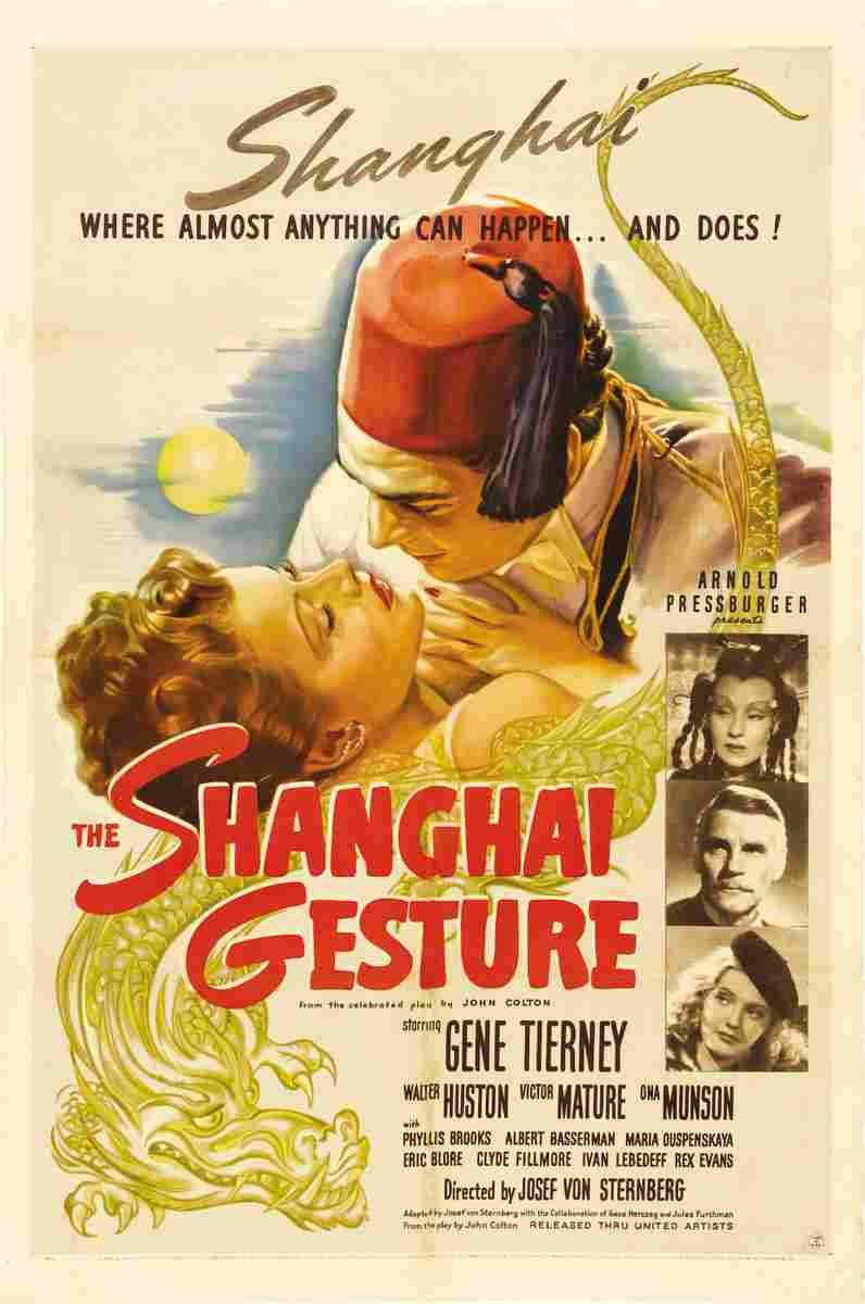 Shanghai Gesture The 01  film star poster A4 Photo Print