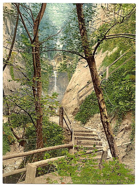 Shanklin Chine Isle of Wight Vintage A4 Photo Print