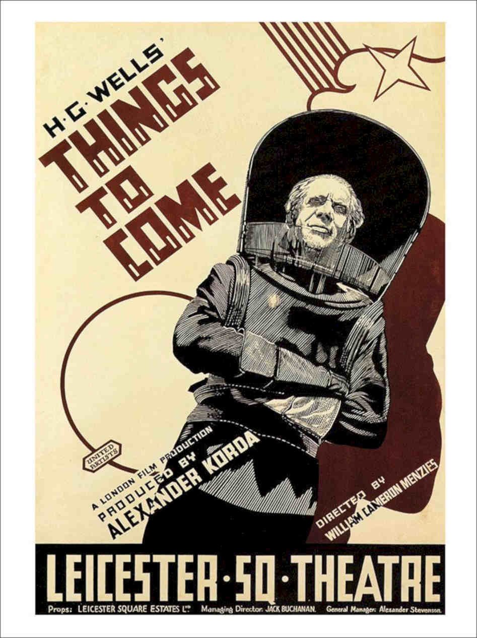 Shape Of Things To Come H G Wells Movie Poster 1936 Vintage Retro Advert Poster