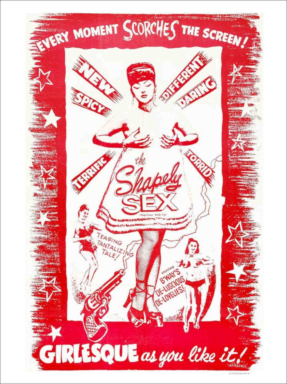 Shapely Sex Movie Poster Vintage Retro Advert Poster A4 Photo Print