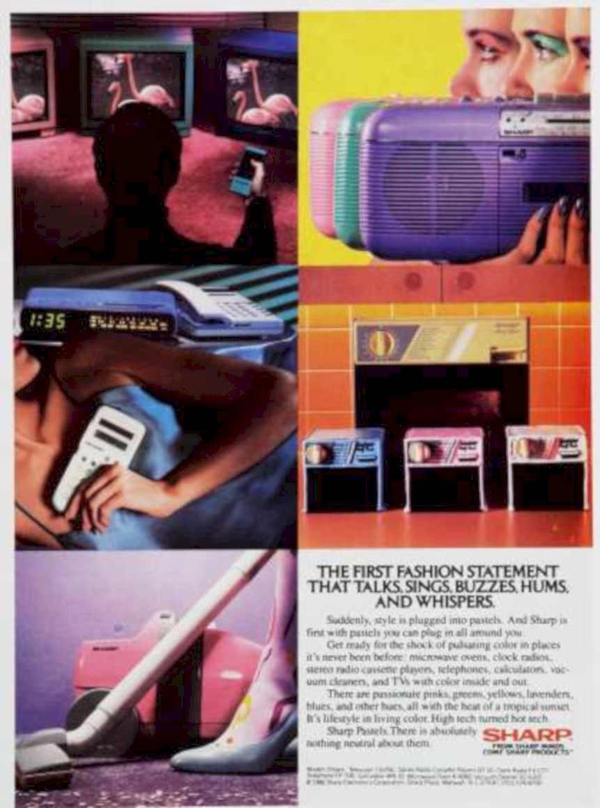 Sharp Vacuum Clock Vintage Retro Advert Ads A4 Photo Print