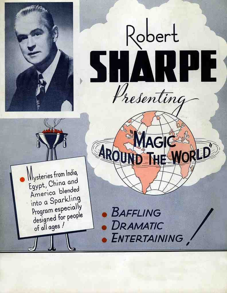Sharpe 2 Magic Magician Vintage A4 Photo Print