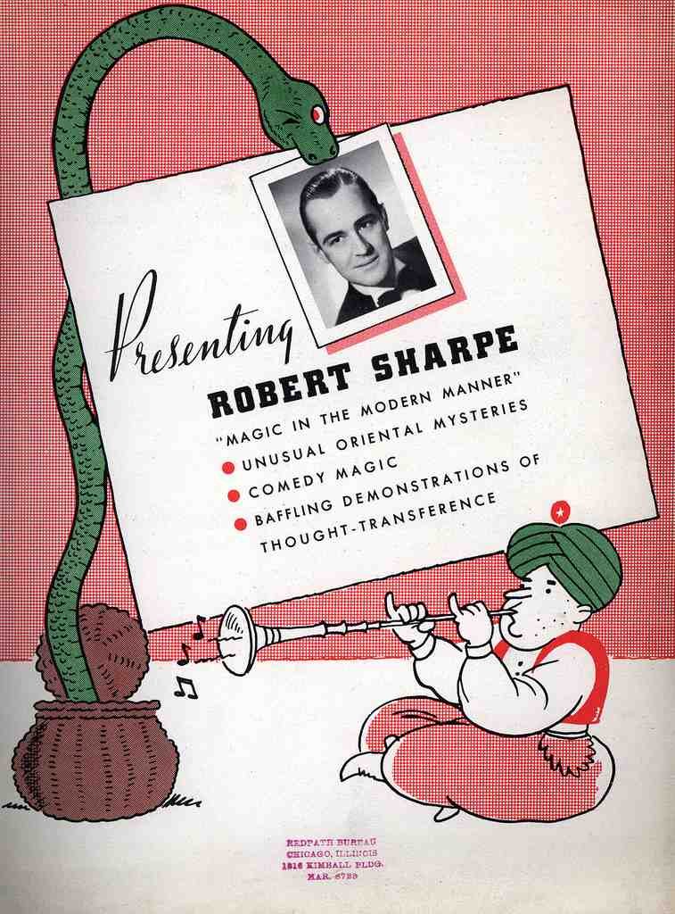 Sharpe Magic Magician Vintage A4 Photo Print