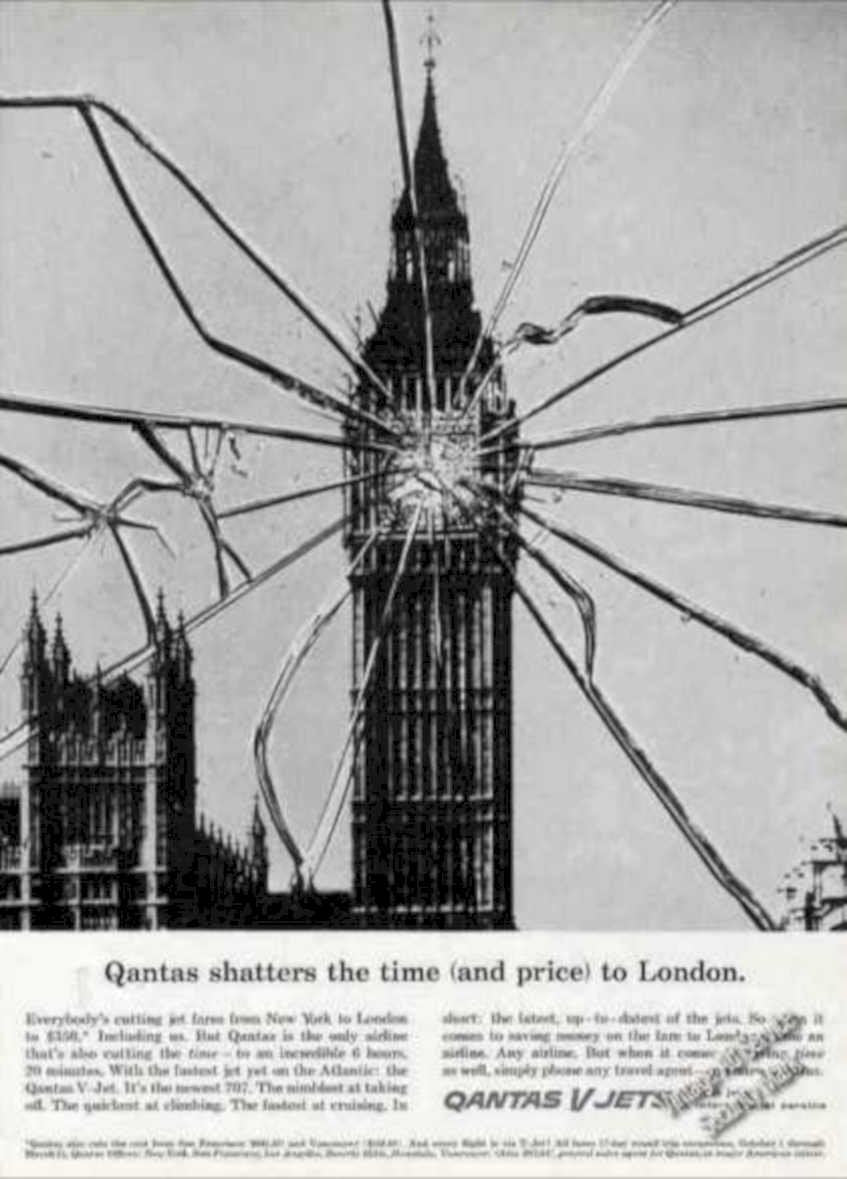 Shattered Ben Jets Vintage Retro Advert Ads A4 Photo Print