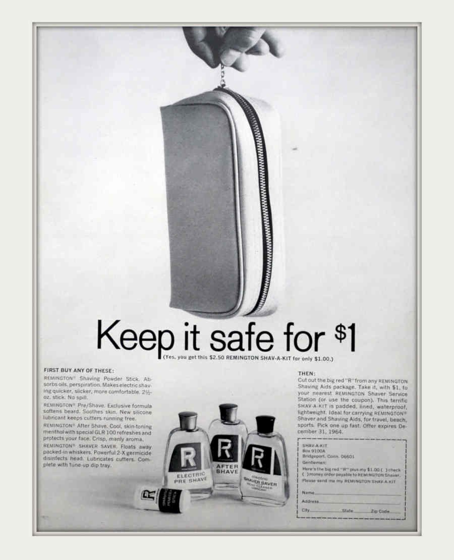 Shave Kit Vintage Retro Advert Poster A4 Photo Print