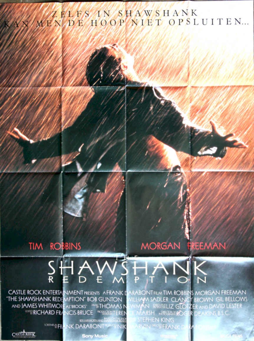 Shawshank Redemption 1994 Vintage Retro Advert Poster A4 Photo Print