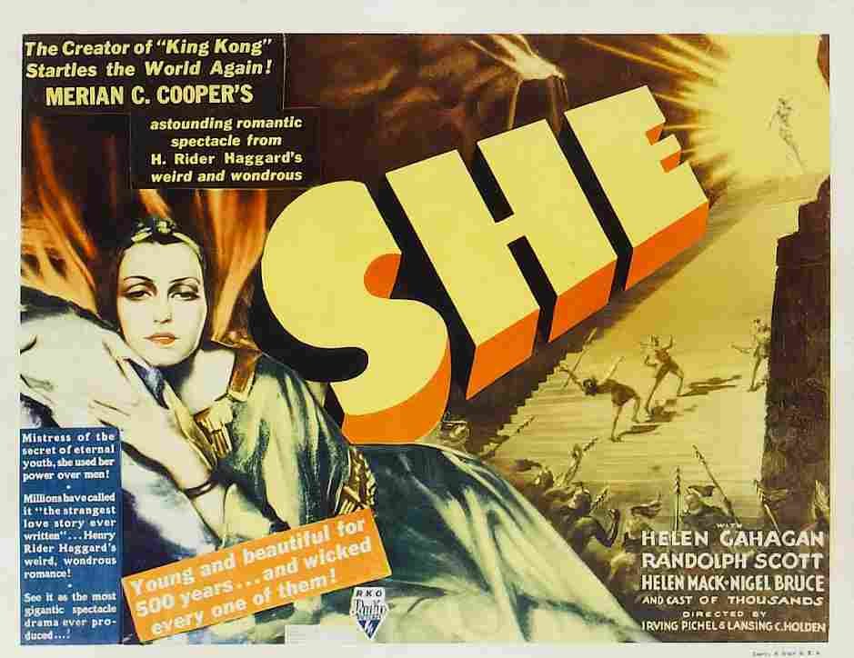 She 1935 06  film star poster A4 Photo Print
