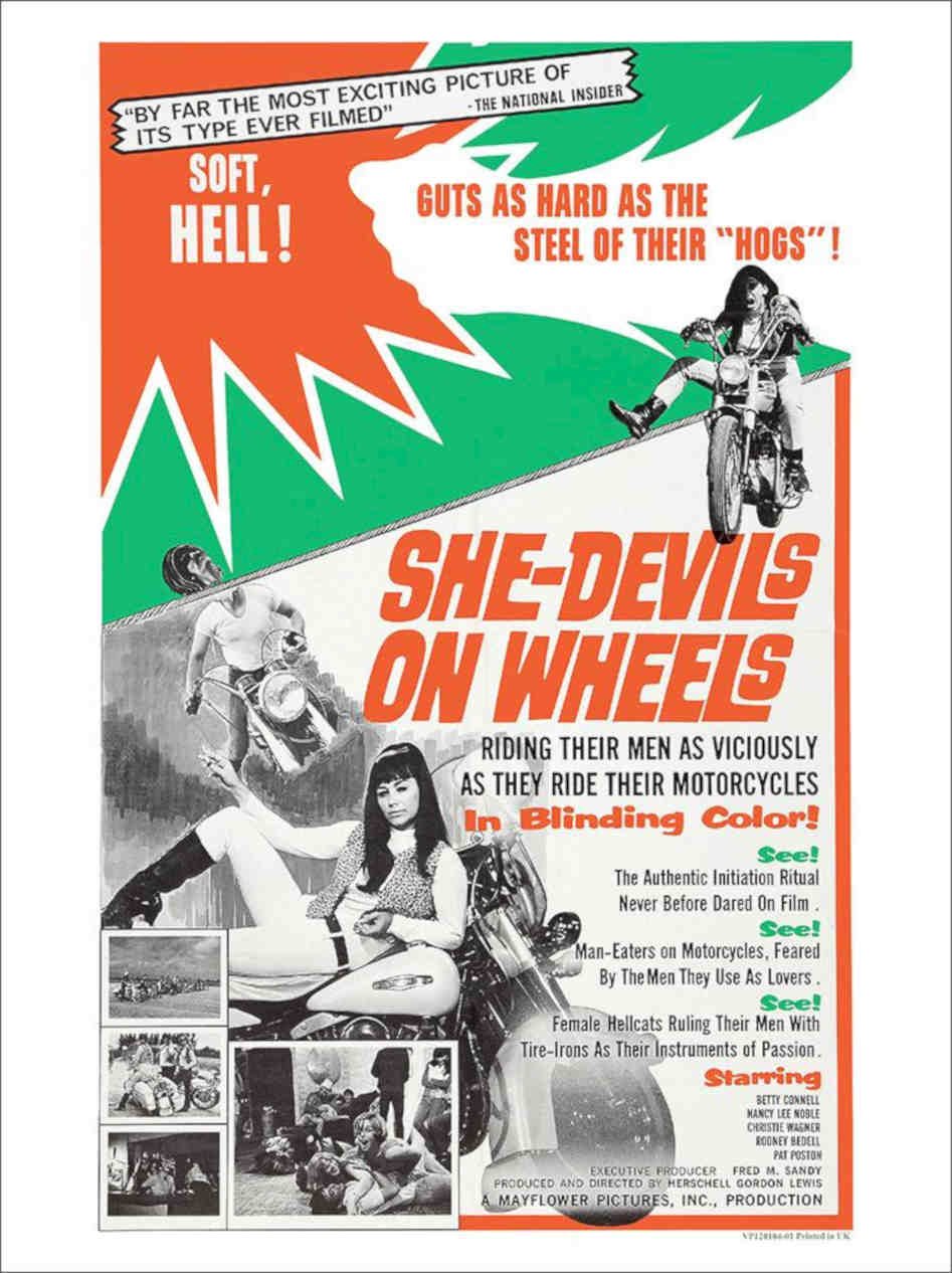 She Devils On Wheels Vintage Retro Advert Poster A4 Photo Print
