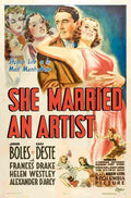She Married an Artist 01  film star poster A4 Photo Print
