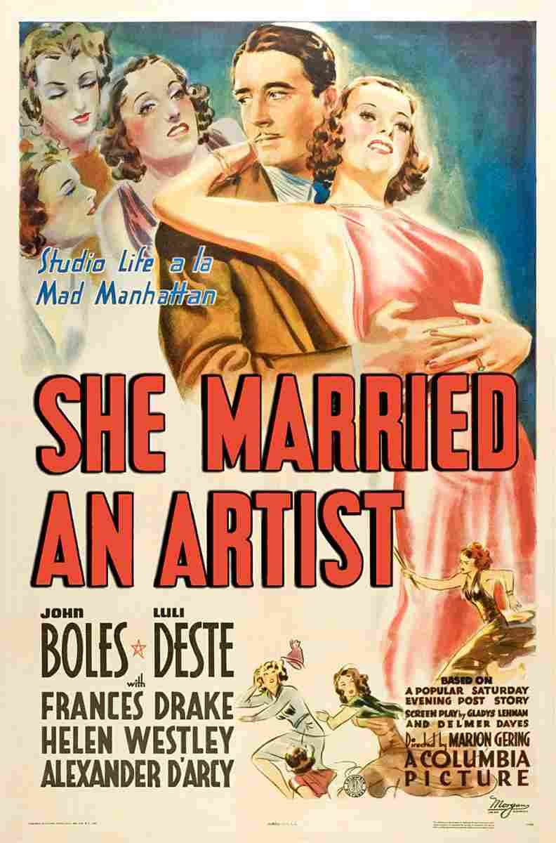 She Married an Artist 01  film star poster A4 Photo Print