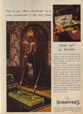Sheaffer Desk Set Vintage Retro Advert Ads A4 Photo Print