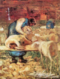 Shearing Giovanni Segantini Symbolism A4 Photo Print