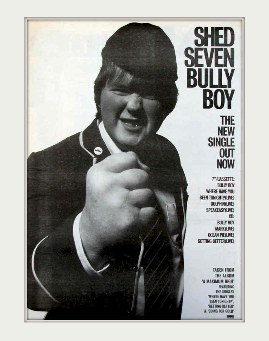 Shed Seven Bully Vintage Retro Advert Poster A4 Photo Print