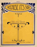 Sheet Music cover c1914 Because its You A4 Photo Print