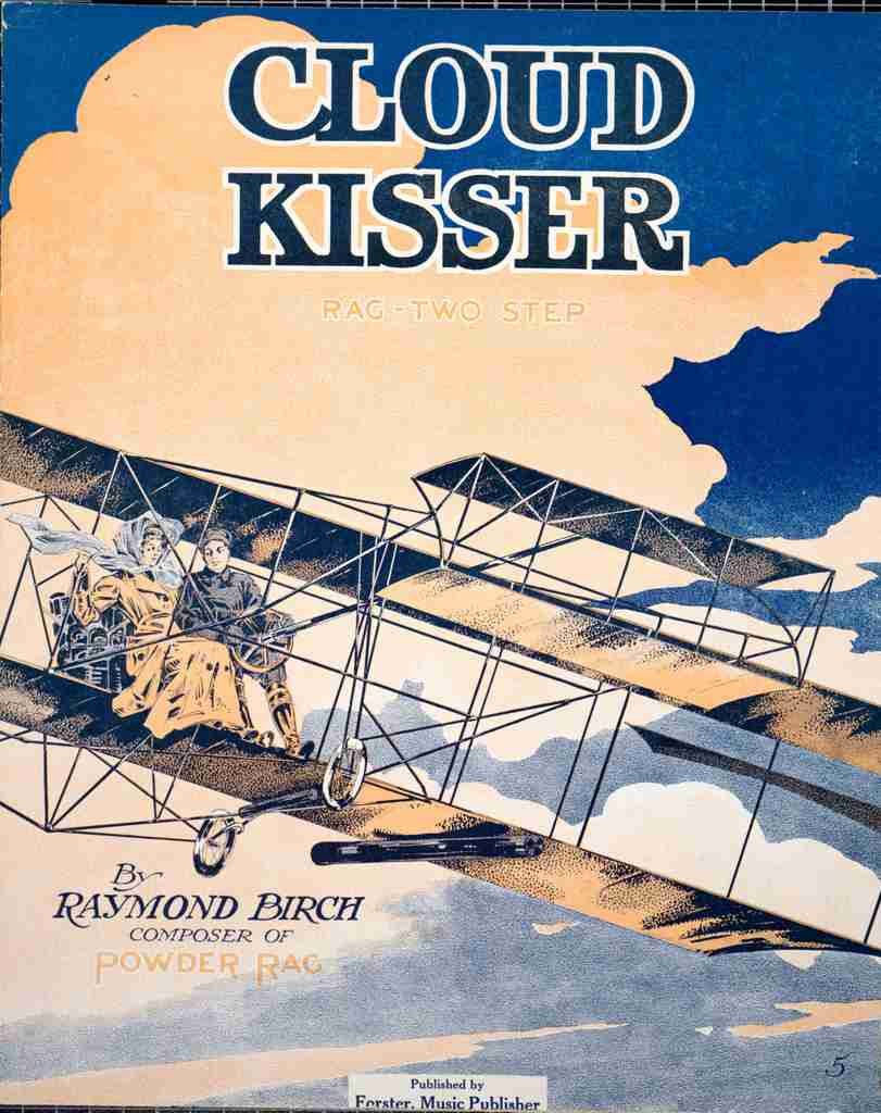 Sheet Music cover for Cloud Kisser Rag Two Step A4 Photo Print