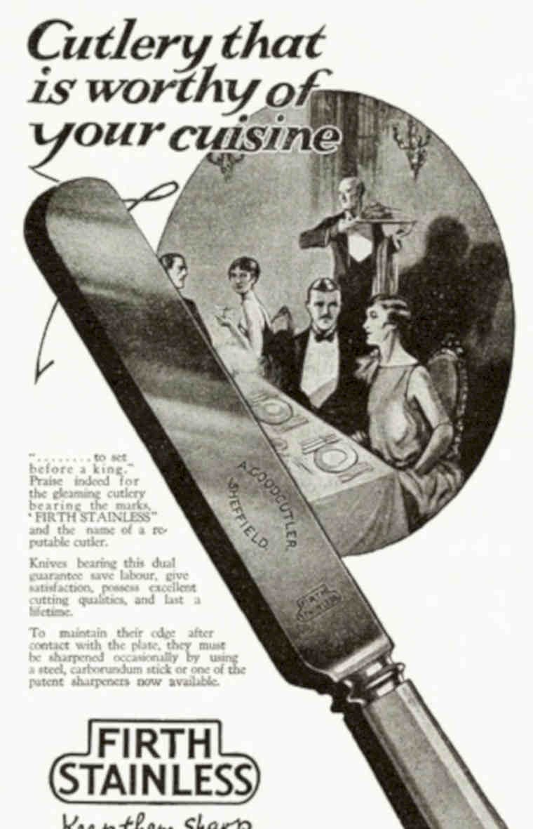 Sheffield Stainless Knife Vintage Retro Advert Poster A4 Photo Print