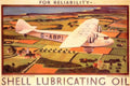 Shell Atalanta Liner 1930s Vintage Retro Advert Poster