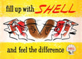 Shell Fish Fill 1950s Vintage Retro Advert Poster