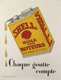 Shell Oil For Motors Huiles A4 12X8 Aluminium A4 Photo Print