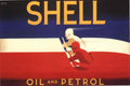 Shell Oil Poster 1930s Vintage Retro Advert Poster