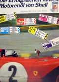Shell Racing Cars Vintage Retro Advert Poster A4 Photo Print