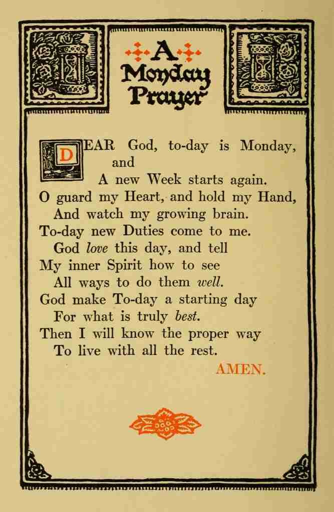 Shepard Morgan van Roorbach 1912 A Monday prayer A4 Photo Print