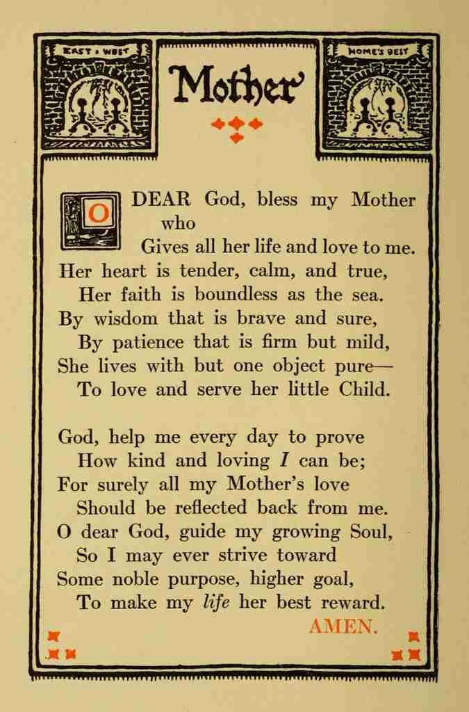 Shepard Morgan van Roorbach 1912 Mother A4 Photo Print