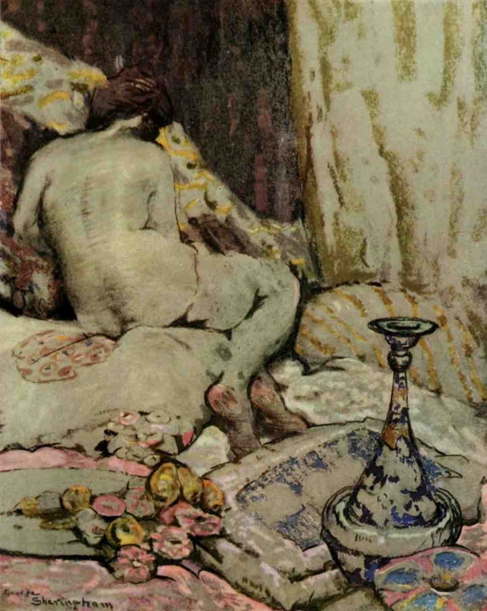 Sheringham George 1884 1937 The International Studio 1916 The Persian Vase A4 Photo Print