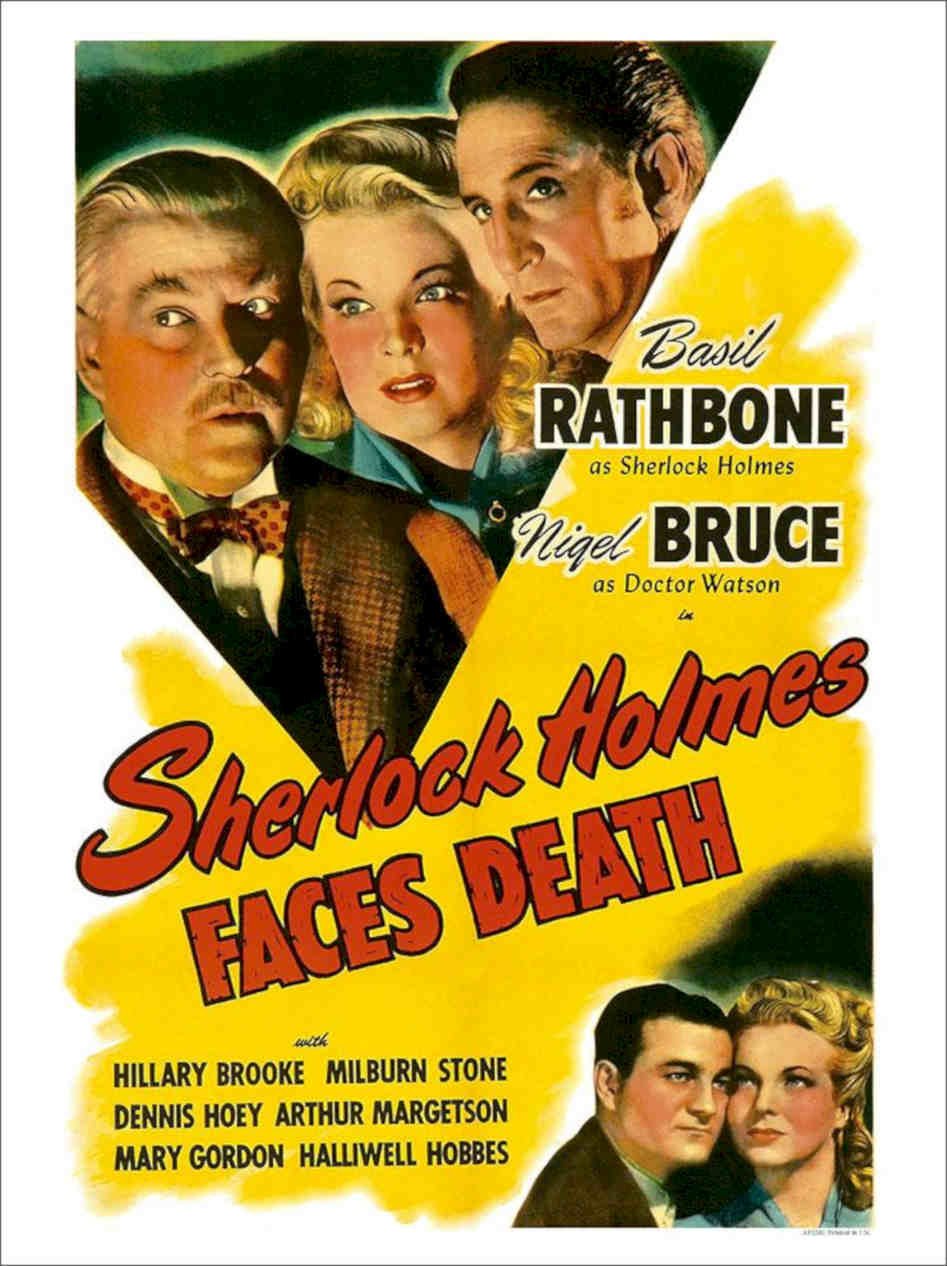 Sherlock Holmes Faces Death Movie Poster Vintage Retro Advert Poster A4 Photo P