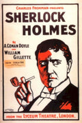 Sherlock Holmes Poster 1930s Vintage Retro Advert Poster