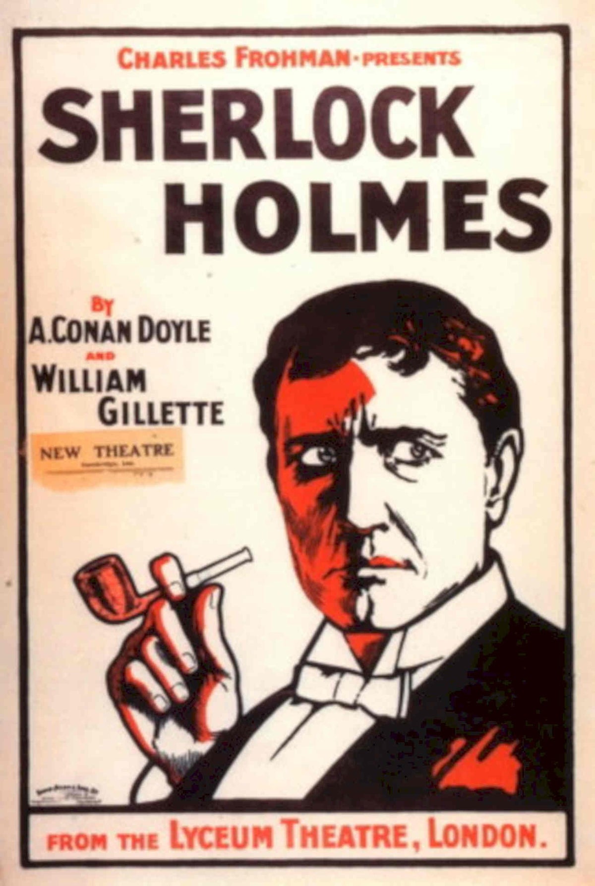 Sherlock Holmes Poster 1930s Vintage Retro Advert Poster