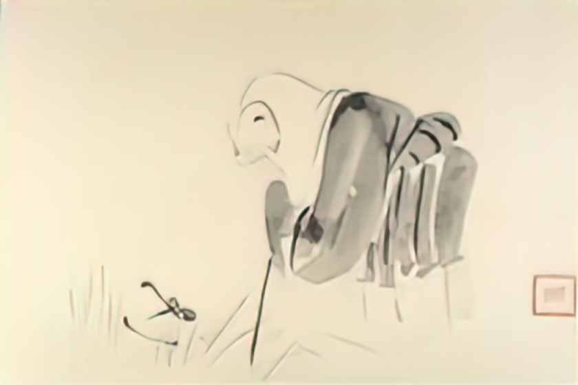 Shibata Zeshin a mouse as a monk Art A4 Photo Print