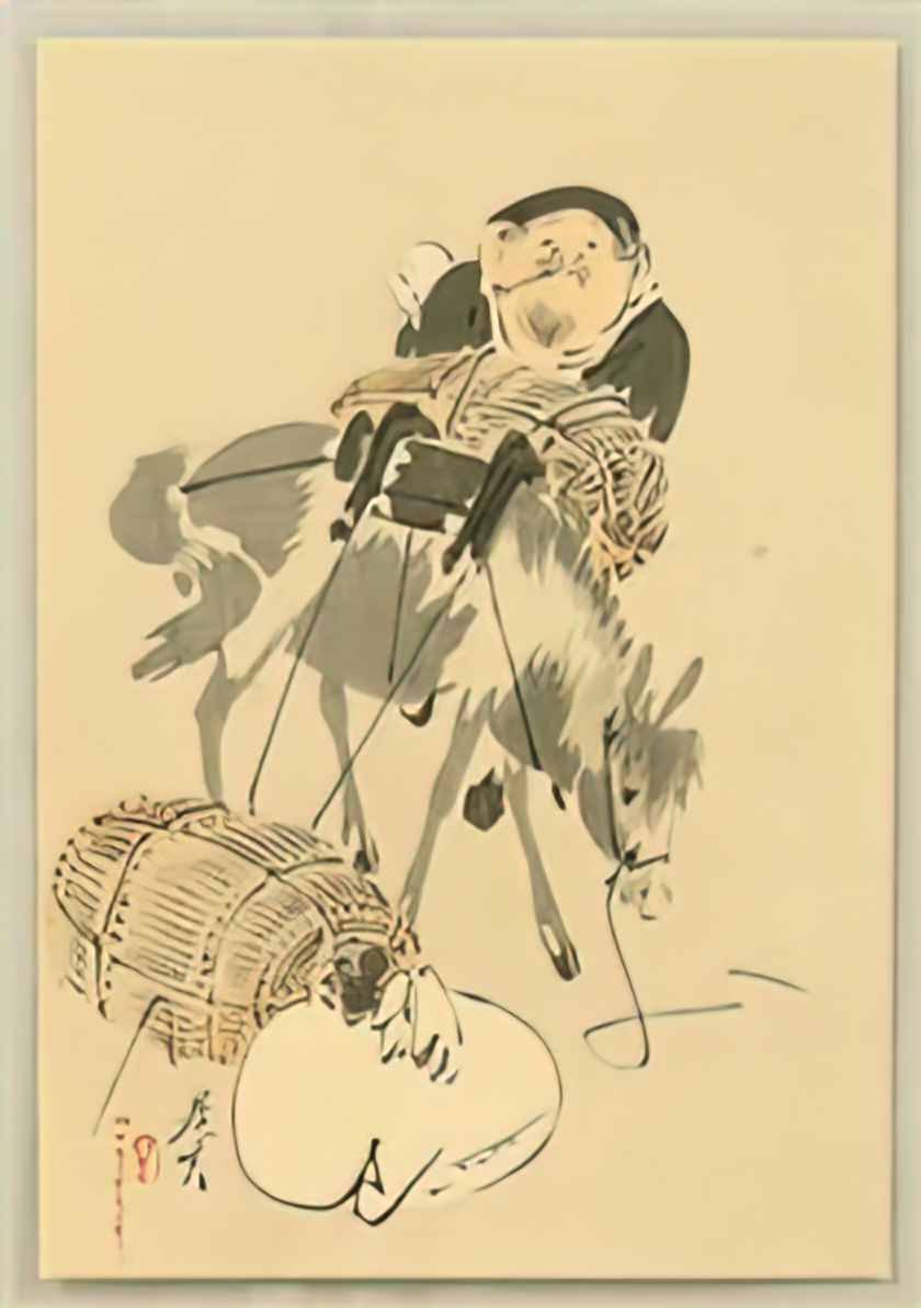 Shibata Zeshin daikoku and mouse 1880 Art A4 Photo Print