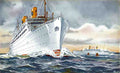  Ship 001 Vintage A4 Photo Print