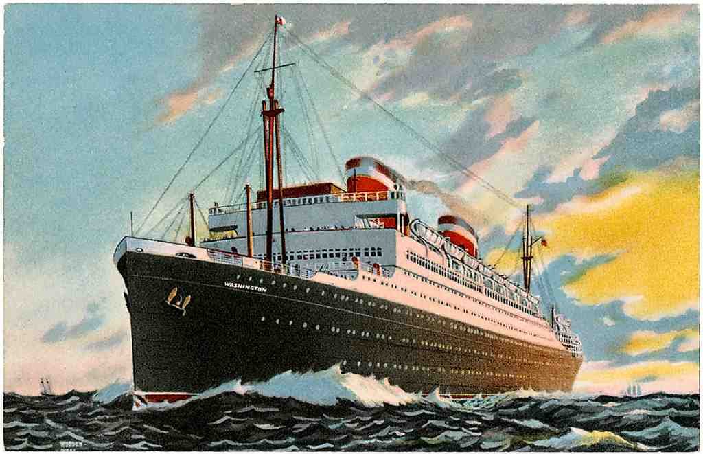  Ship 011 Vintage A4 Photo Print