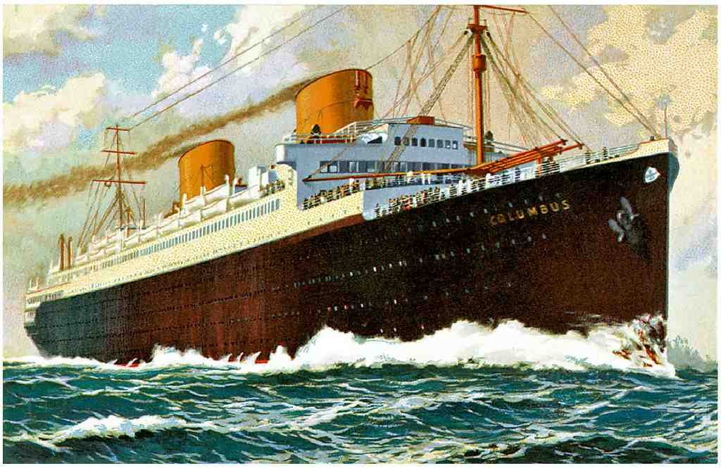  Ship 018 Vintage A4 Photo Print
