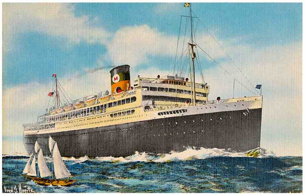  Ship 032 Vintage A4 Photo Print