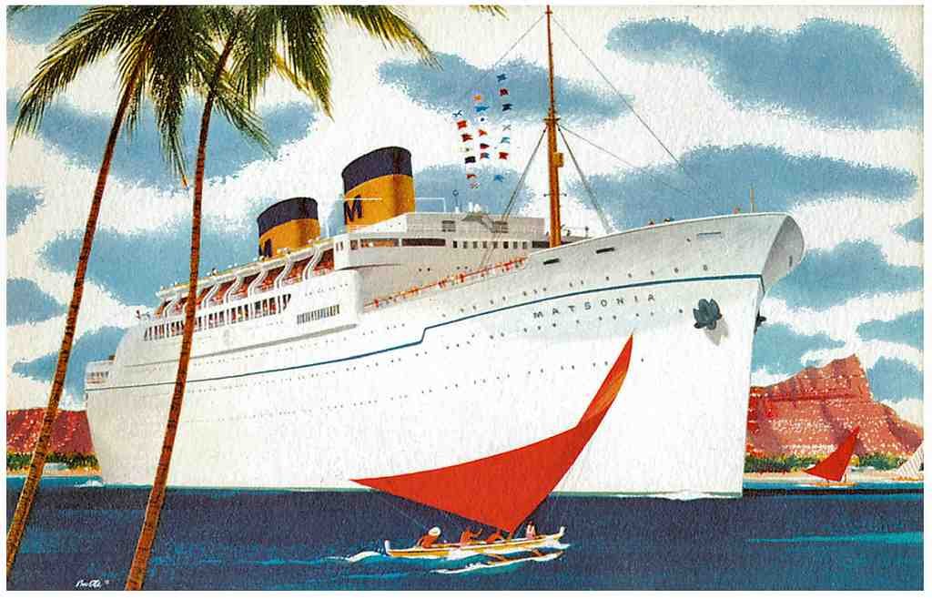  Ship 035 Vintage A4 Photo Print