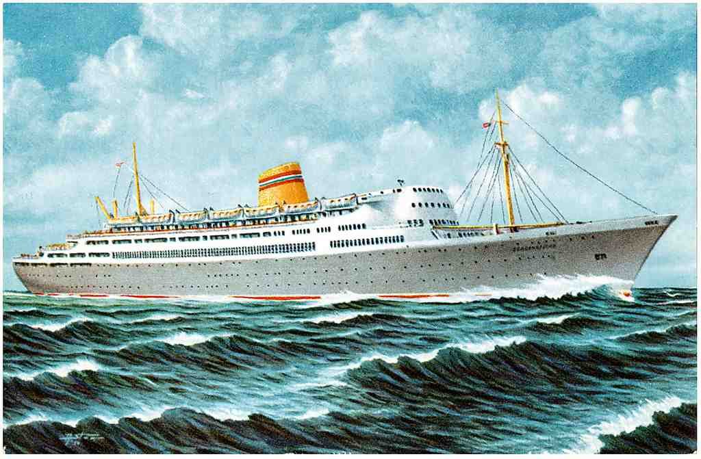  Ship 037 Vintage A4 Photo Print