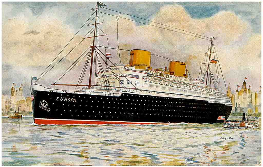  Ship 039 Vintage A4 Photo Print