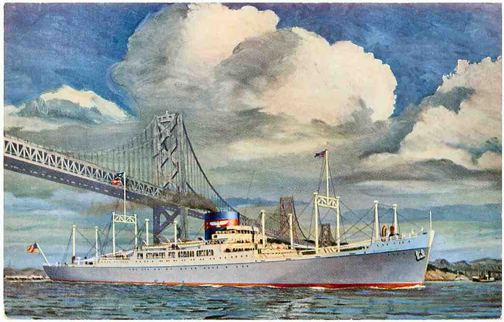  Ship 046 Vintage A4 Photo Print